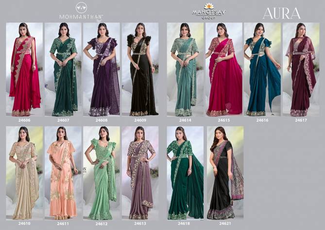 Aura Mohmanthan Royal By Mahotsav Designer Readymade Saree Suppliers In India